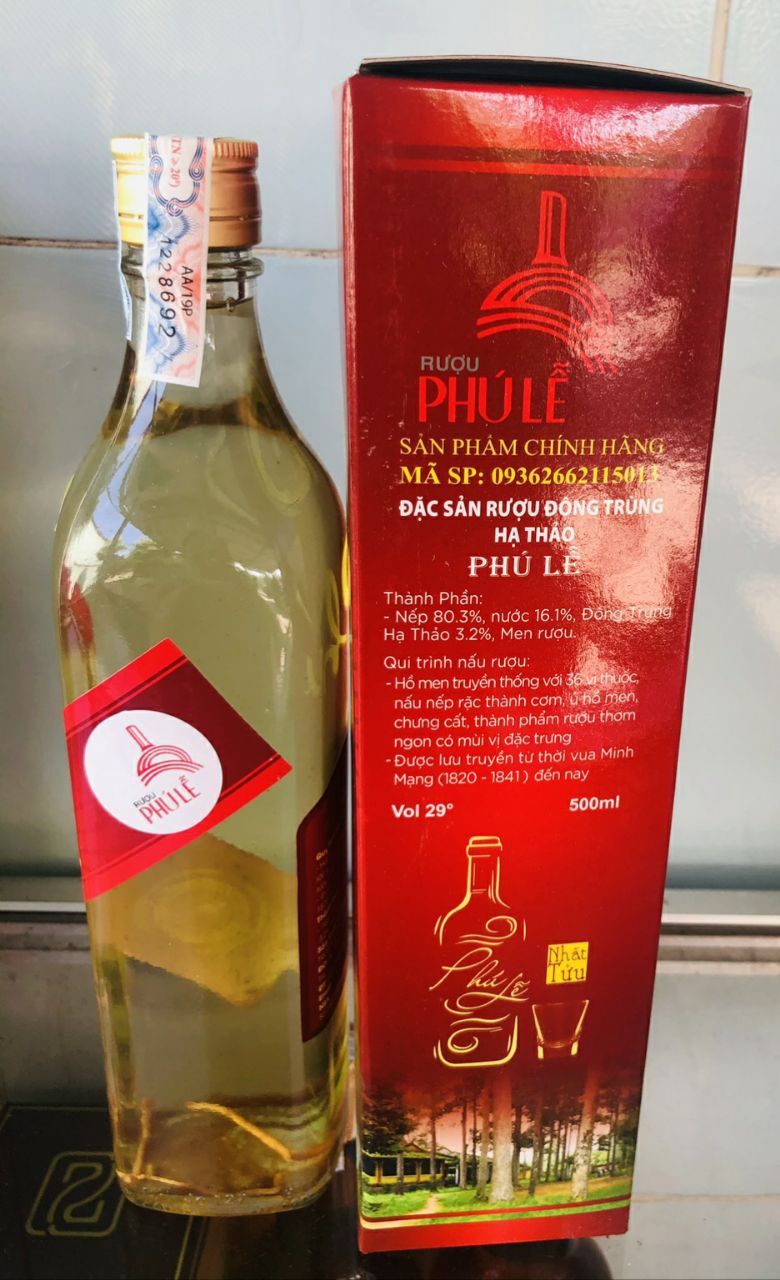 Rượu Đông trùng hạ thảo Phú Lễ